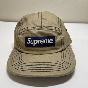 Supreme Box logo Washed Chino Twill Camp Cap